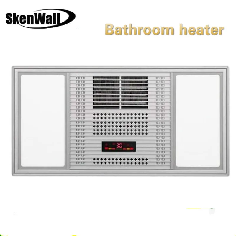 Bathroom heater, thin, multifunctional wind-heating bath heater, integrated ceiling, five in one