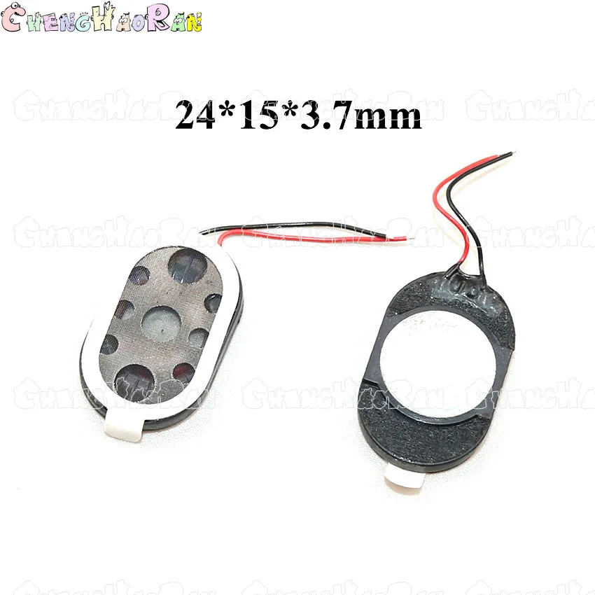 1piece Oval Round Loudspeaker 13 15 16 17 18 20 23 26mm 28 30 mm Buzzer Ringer Sound Speaker Replacement Cell Phone w/ Two Lines