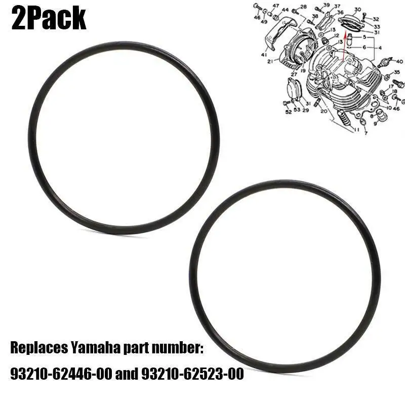 4 PCS Valve Cover O-ring Gasket 93210-62446-00 For Yamaha Virago VStar XV750 XV920 XV1000 XVS1100 XVC1300