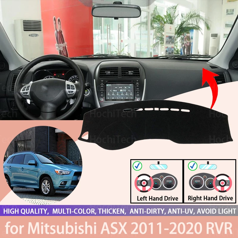 For Mitsubishi ASX 2011-2020 RVR Right and Left Hand Drive Car Dashboard Covers Mat Shade Cushion Pad Carpets Accessories