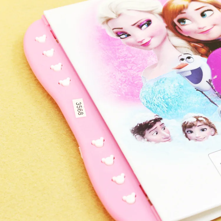 Disney Frozen diary cartoon color page with key password lock book student writing notes boy girl notepad learning cute gift