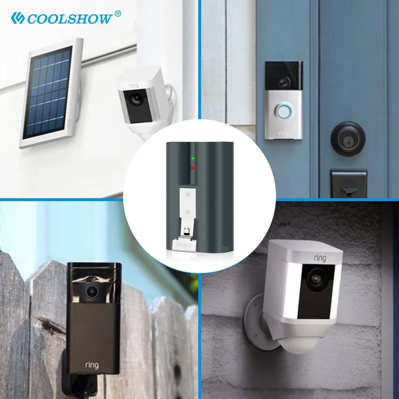 แบตเตอรี่7000Mah สำหรับ Ring Video Doorbell 2,แหวน Stick Up Cam พลังงานแสงอาทิตย์เปลี่ยน V4,วิดีโอ3 Plus แบตเตอรี่