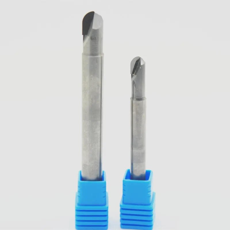 End Milling Cutter Diamond ball Nose Tungsten carbide Shank One cnc Flute Router Bits Tools for carbon silicon fiber Aluminum