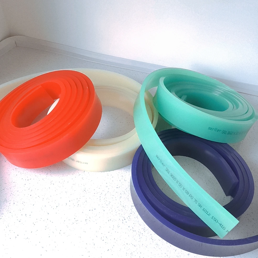 One Roll 50*9*3660MM Flat Screen Printing Squeegee Rubber Blade 65/75/80/85A Durometer