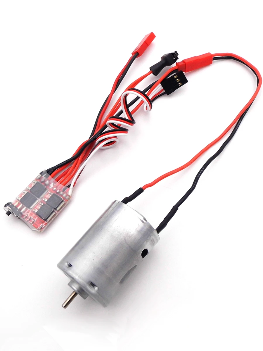 2S 4-8.4V 30A Brushed ESC Speed Controller + 380 Brush Motor Kits for RC Boat Scale Marine 1/16 Car Climbing Tank