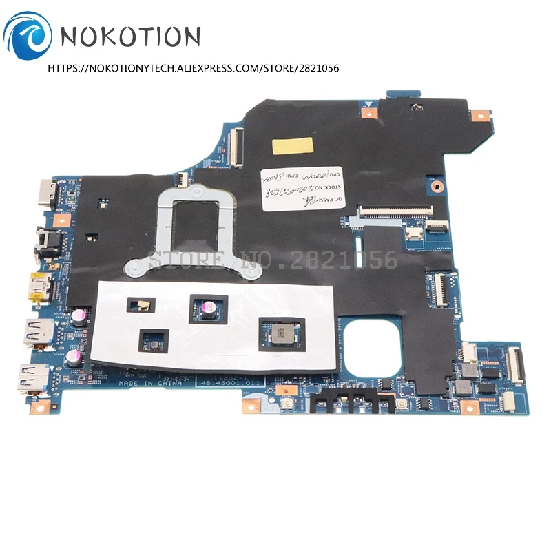 NOKOTION 11S90000311 LG4858 MB 11252-1 48.4SG01.011 For Lenovo IdeaPad G580 laptop motherboard 610M GPU HM76 DDR3