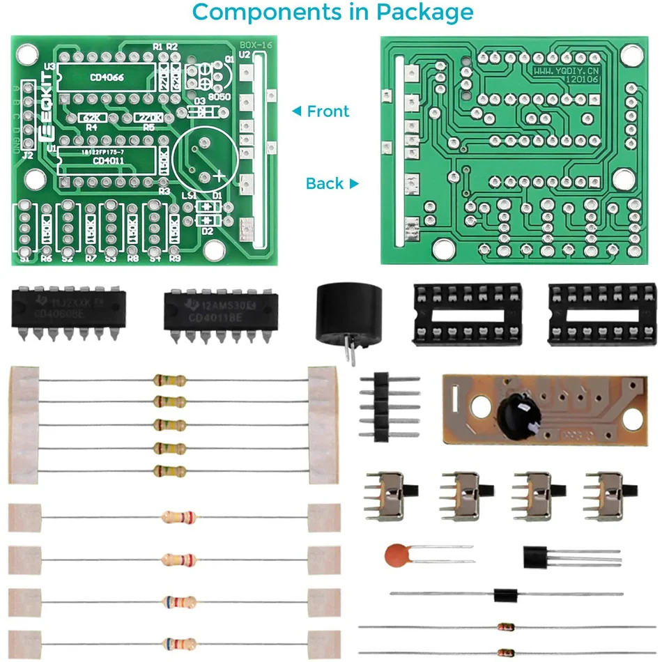 DIY Electronic 16 Music Sound Box DIY Kit Module Soldering Practice Learning Kits for Arduino