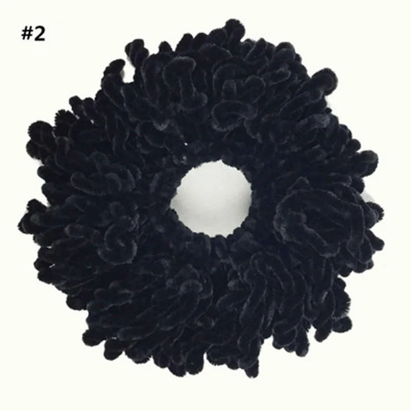 1pcs High Quality  Muslim Headwear Scrunchie Hijab Plain Big Hair Ring Tie Bun Clip Hijab Scarf Hair Band