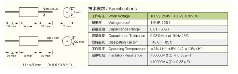 Imagem -02 - Beffbi-mkpa-c Series Frequency Divisor de Polipropileno Film Hifi-end Audio Fever Capacitor 400v 50 Pcs por Lote