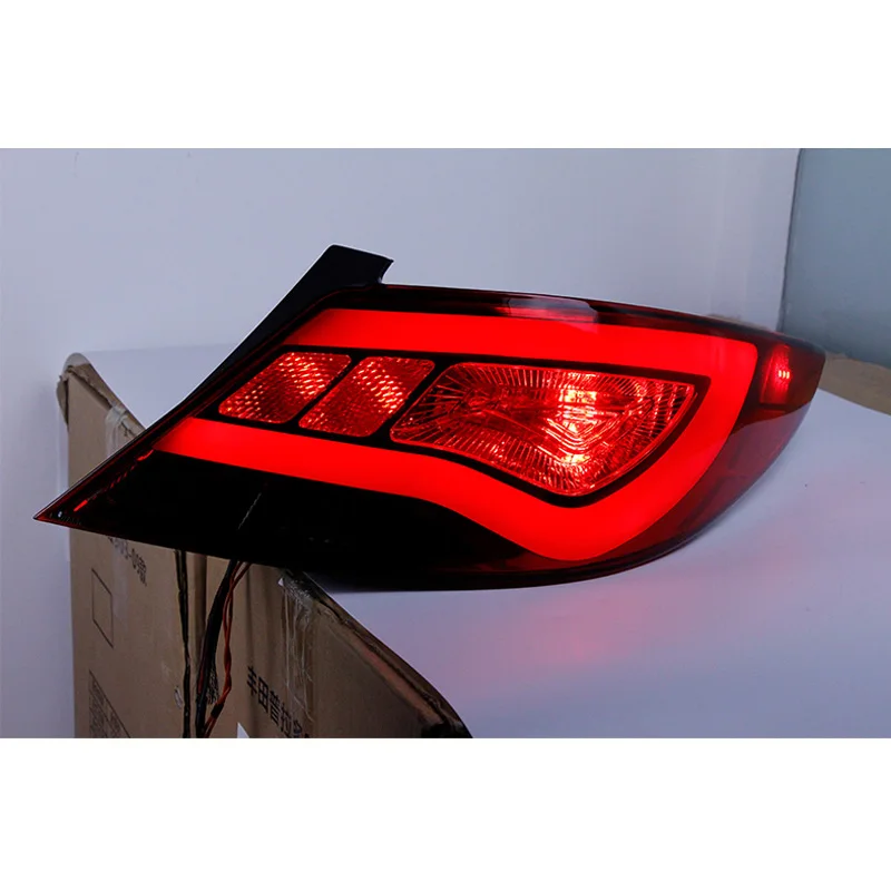 Car Styling Taillights For Hyundai Verna 2010-2013 Tail Lamp LED DRL+ Brake+Back-up+Turn signal+Fog Lamp