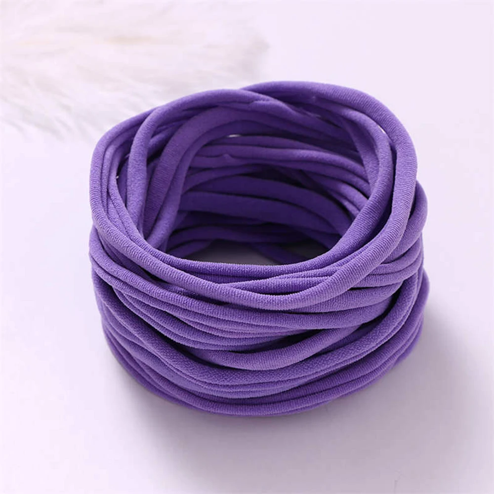 100 Teile/los Baby Mädchen DIY Stretchy Dünne Nylon Mädchen Elastische Abendessen Weiche Stirnband Baby Zubehör Infant Kopfbedeckungen Baby Artikel – Detail 15