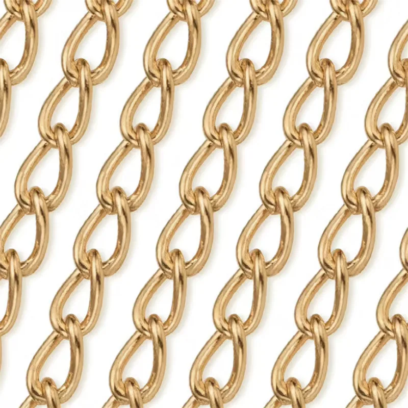 Echte 14K Gold Filled Curb-Kette 1MM/1.2MM/1.5MM Halskette Goldschmuck Minimalistische Gold Filled Kette DIY Schmuck – Detail 10