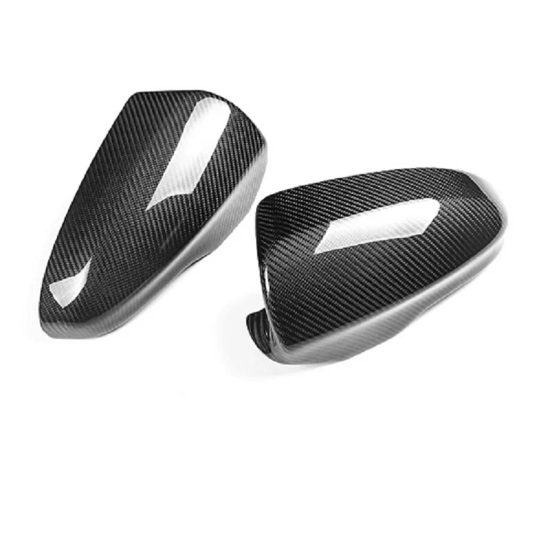 Fit For BMW M6 F06 F12 F13 2012-18 Real Carbon Fiber Car Door Side Mirror Cover Caps Add On Style