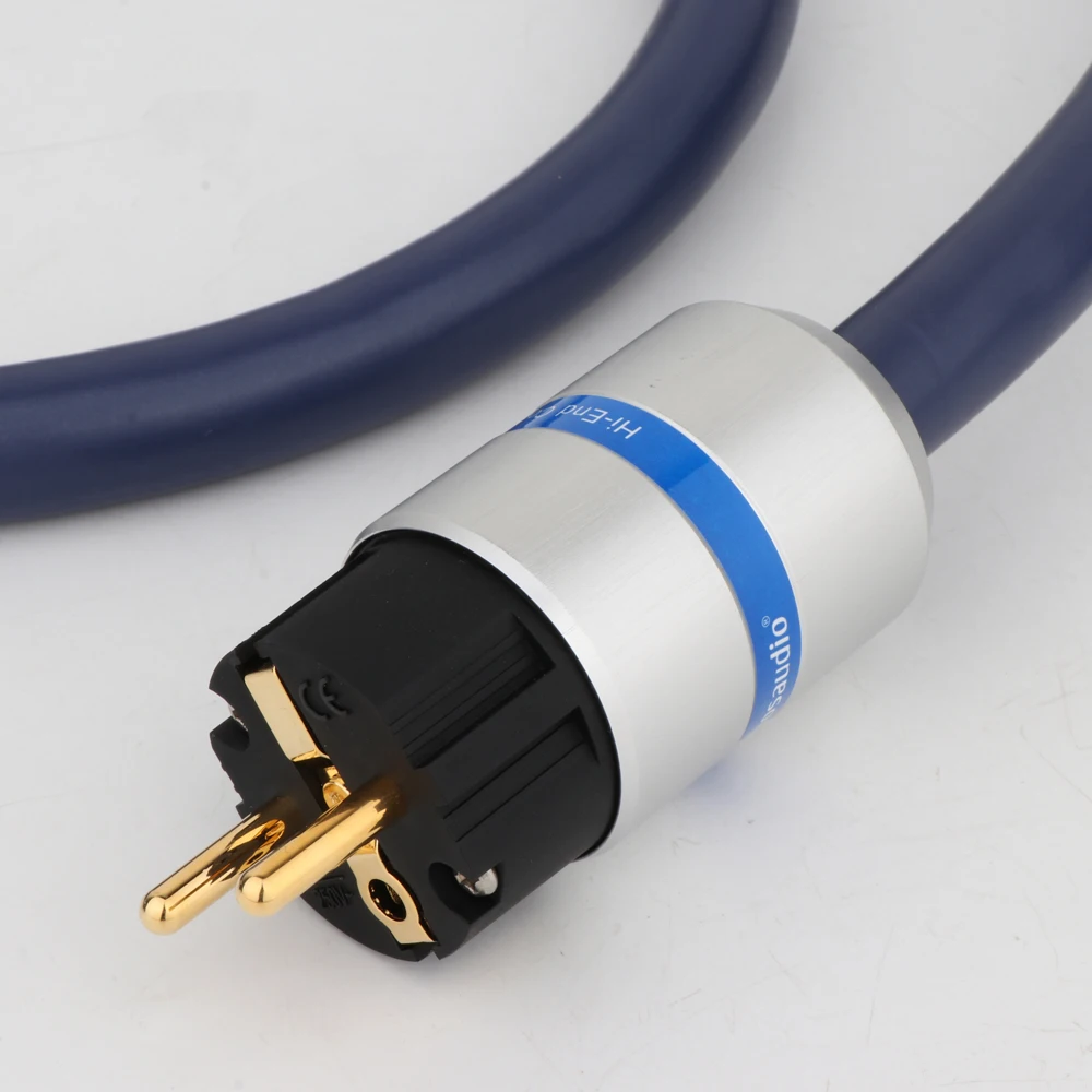 hifi OFC Copper 5.5Square audio power cable EUR version AC Mains Power cord 20A power cord