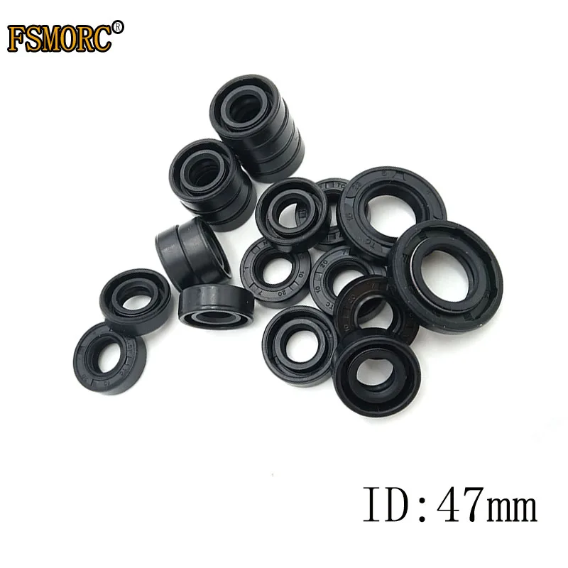 TC-47*56*57*58*60*61*62*64*65*68*70*71*72*75*80*84*90*7/8/9/10/11/12 NBR oil seal Nitrile Covered Double Lip With Garter Spring