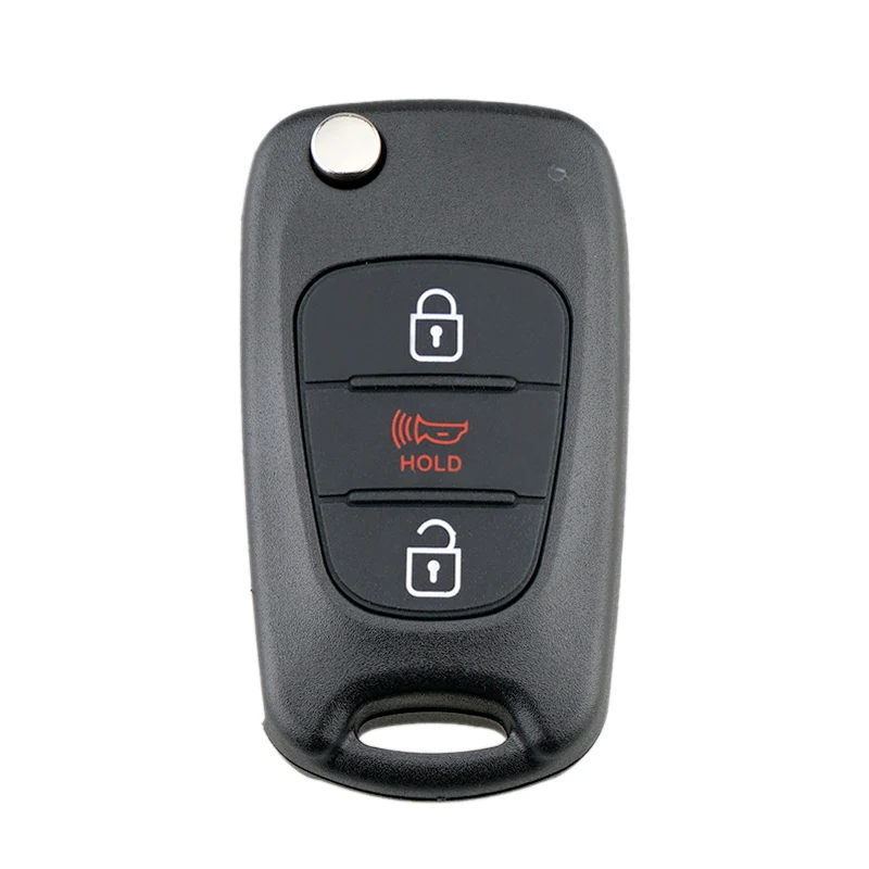 Carcasa de llave remota de coche, 3 botones, sin cortar, reemplazo para KIA SOUL 2010-2013 Hyundai I30 IX35 Kia K2 K5