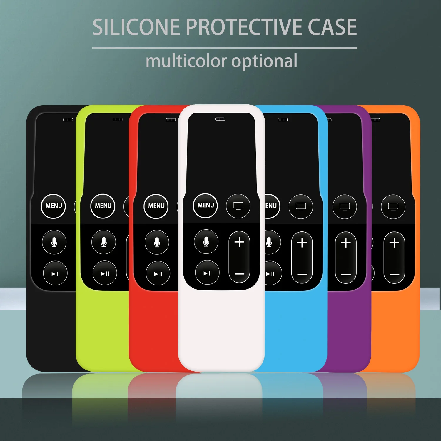 Colorful Anti-Slip Silicone Dustproof Case Cover Skin for Apple TV 4 Remote Control Waterproof  Storage Protective Fitted Shell