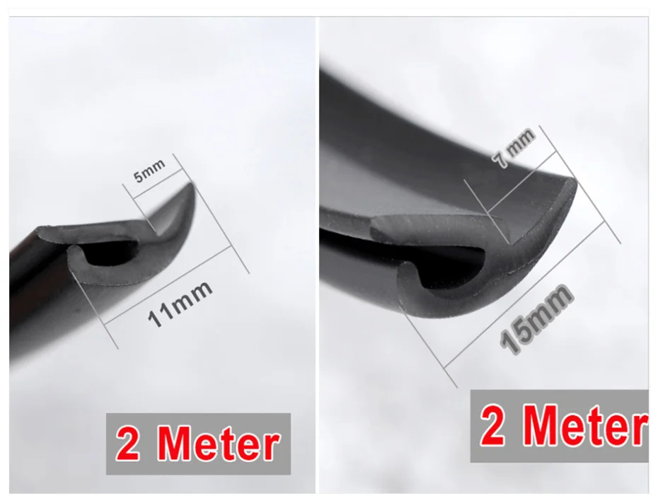 Windschutzscheibe Gummi Dichtung 2 M Front Heckscheibe Schiebedach Dichtung Streifen Staubdicht Dicht Streifen Für Auto Auto Dashboard Windschutzscheibe – Detail 3