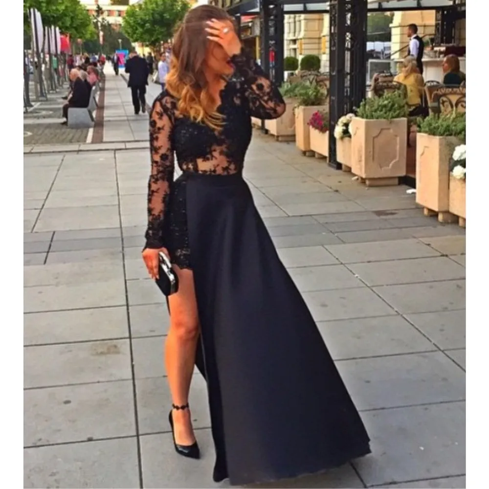 Vrouw Avond Prom Jurken 2020 Party Night Celebrity Lange Elegante Plus Size Arabische Formele Toga