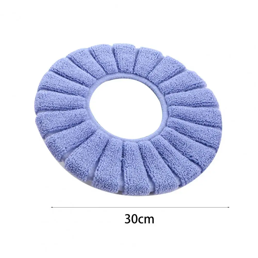 Overcoat Toilet Case Toilet Seat Cover Cotton Linter Reusable Fiber Washable Toilet Seat Cushion Home Bathroom Washroom