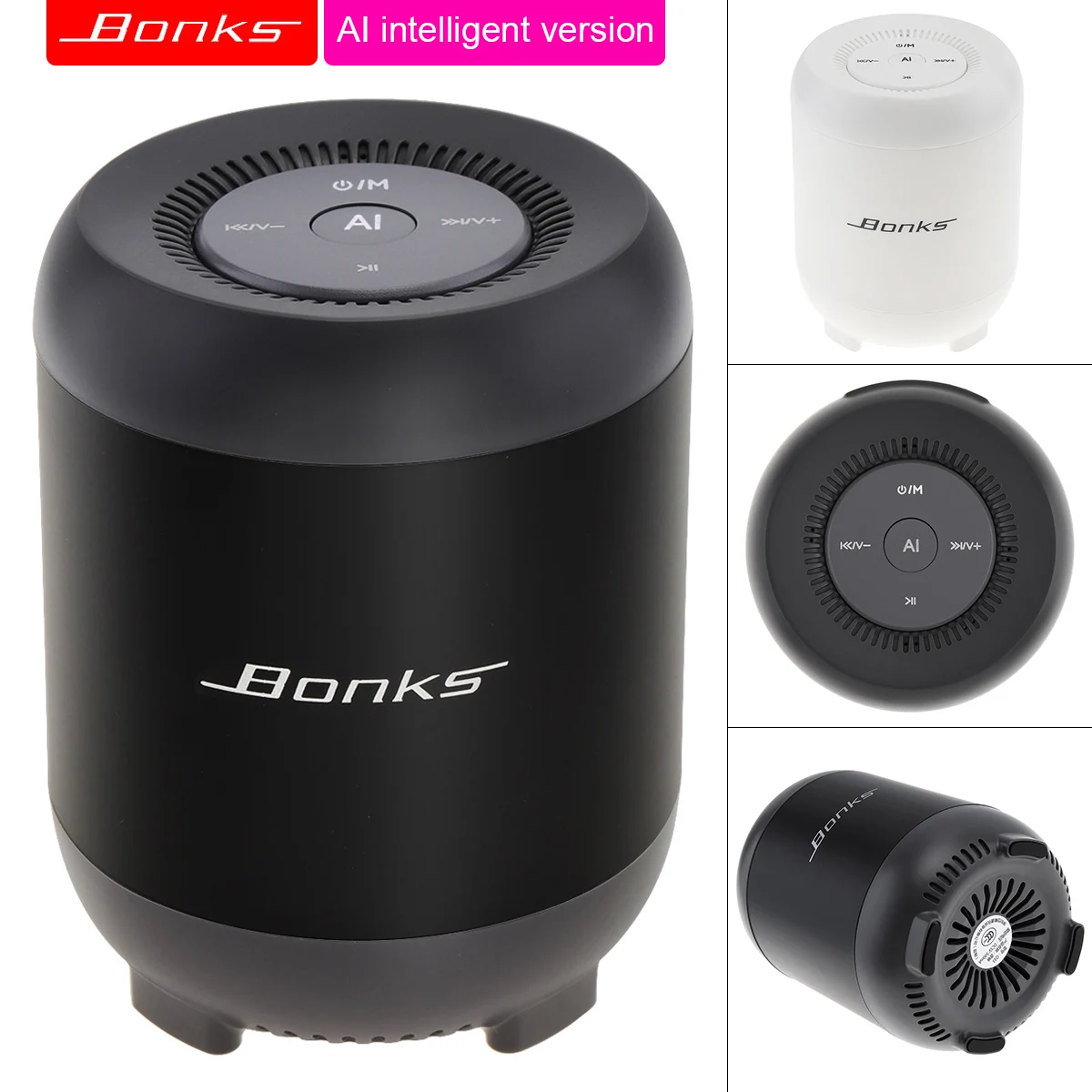 

Wireless Mini Bluetooth Speaker AI Intelligent Voice Control and Built-in Bass-enhanced Diaphragm HiFi Sound Support Bluetoot