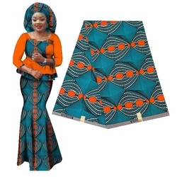 100% Polyester Ankara African Prints Pattern Wax Fabric Sewing Party Dress Tissu Craft Making Patchwork Loincloth Hot Sale Pagne