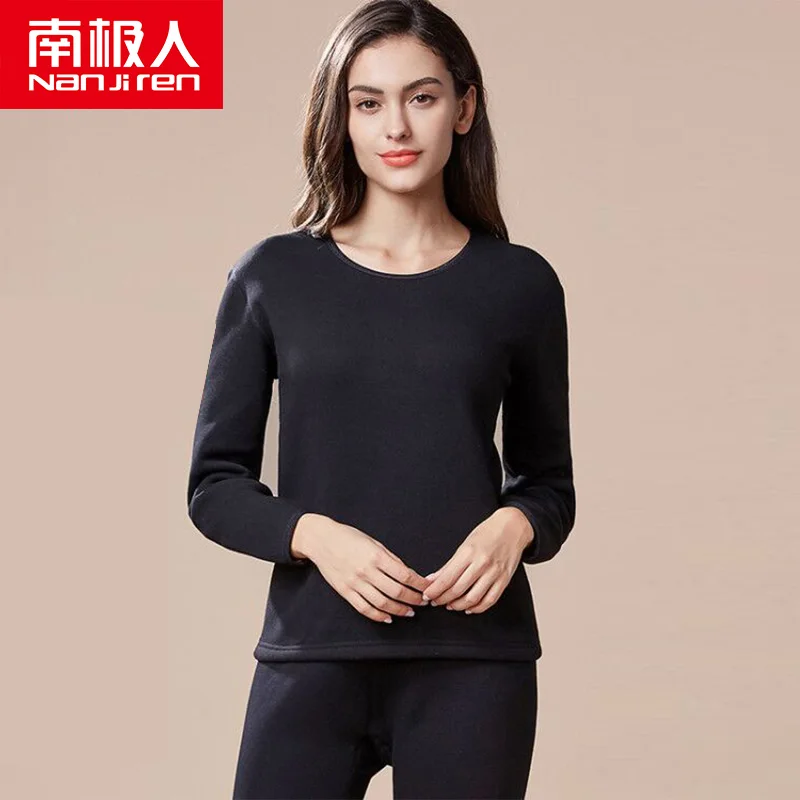 nanjiren thermal underwear men long johns underwear men set thick Long sleeve solid color warm homesuit cotton winter clothes