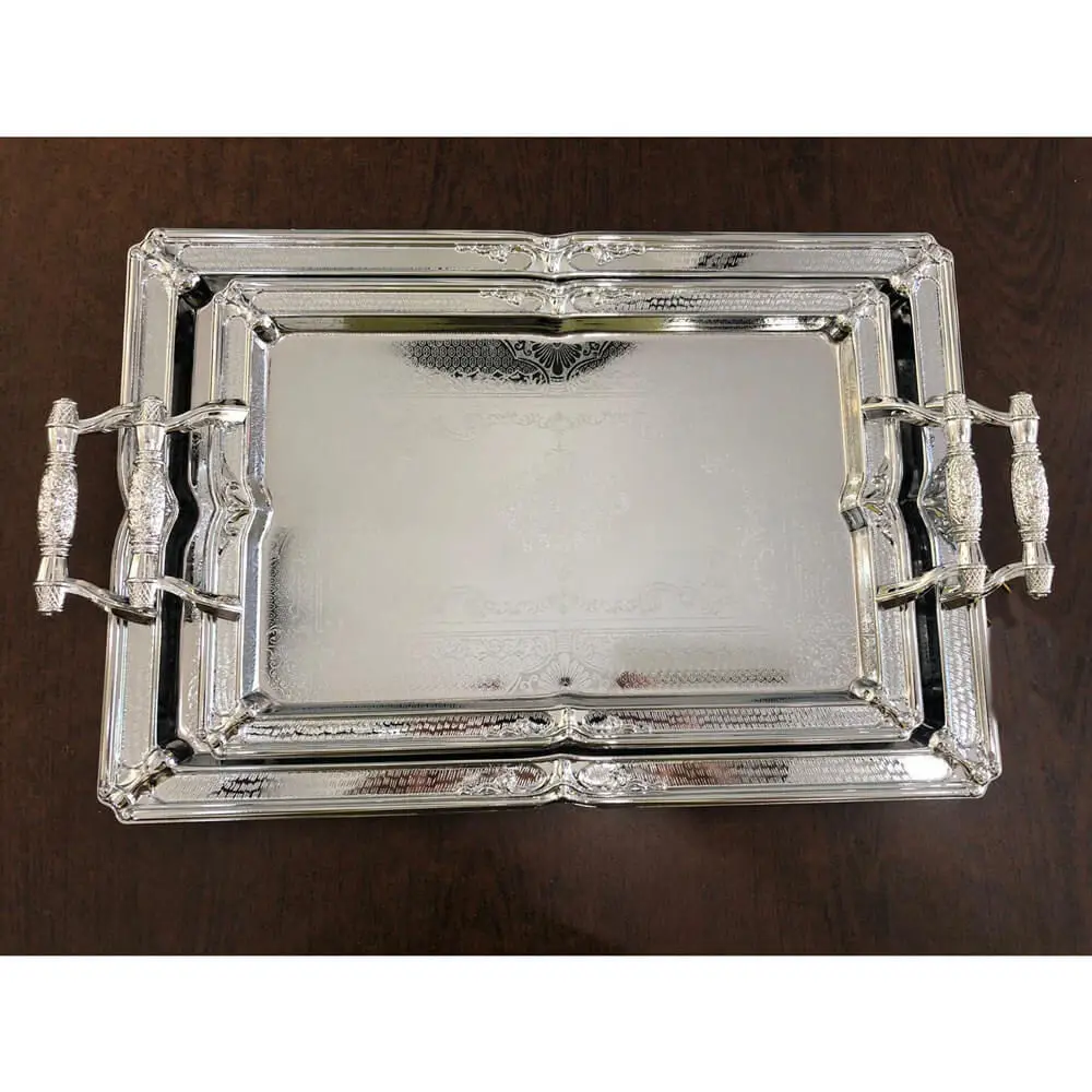 

DOLBOVI Duo Silvery tray service Set lkm540 tray поднос plateau de service