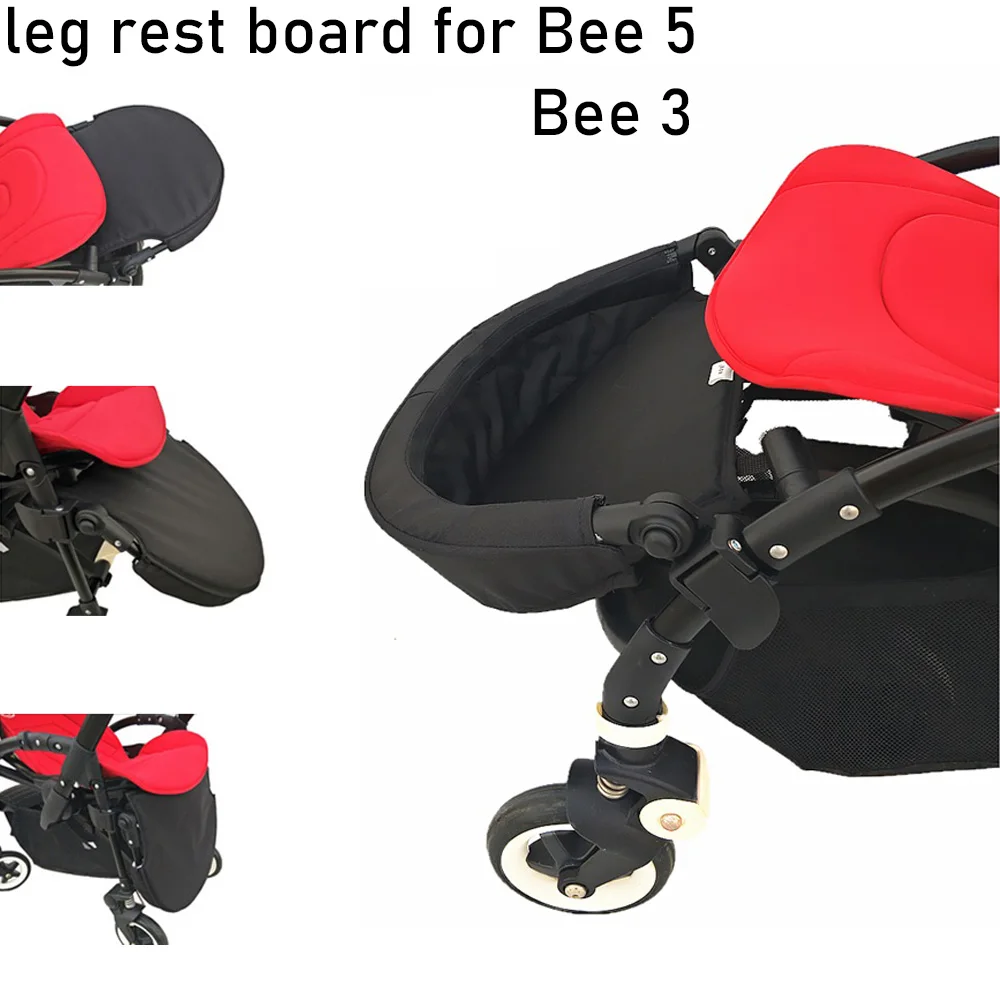 1:1 Baby Stroller Accessories Leg Rest Board Adjustable Extend Footboard for Bugaboo Bee 5 Bee 3