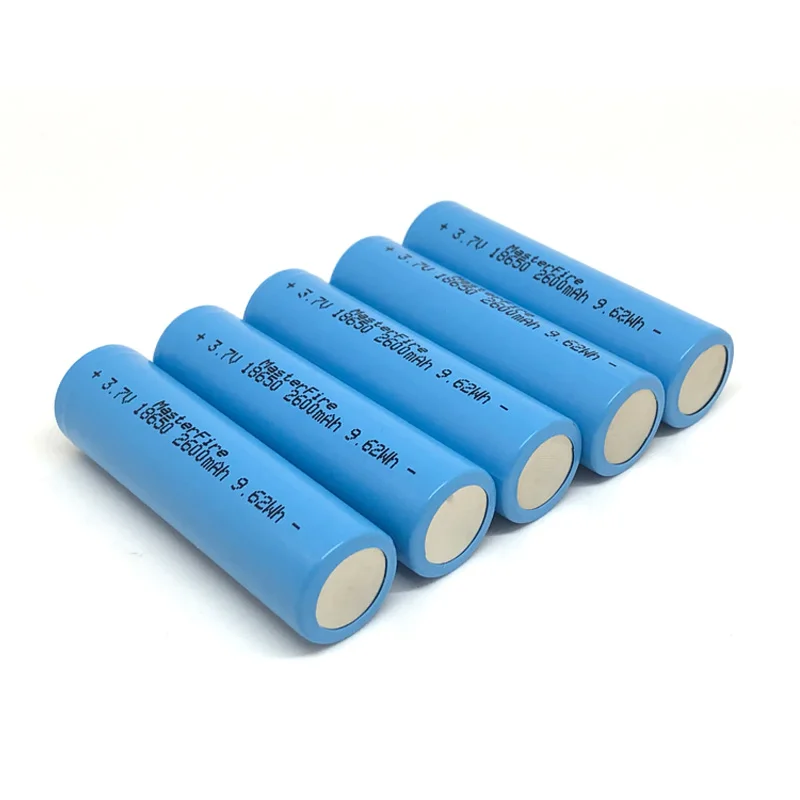 

MasterFire Original 2600mah 18650 3.7V 9.62Wh Rechargeable Lithium Battery Li-ion Batteries Cell For Flashlights Torches