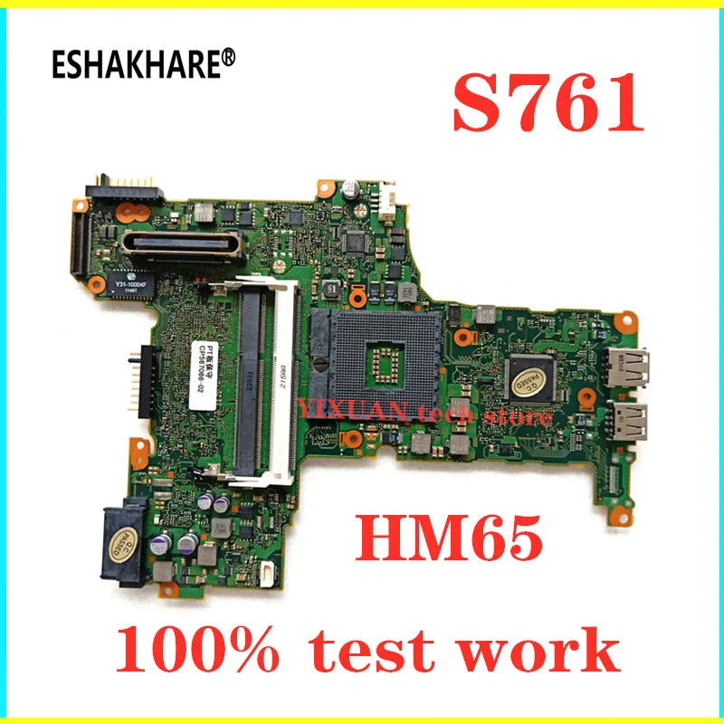 ESHAKHARE CP567066-02 CP551105-Z1 for Fujitsu LifeBook S561 SH561 SH761 S761 motherboard HM65 S761 Mainboard 100% test work