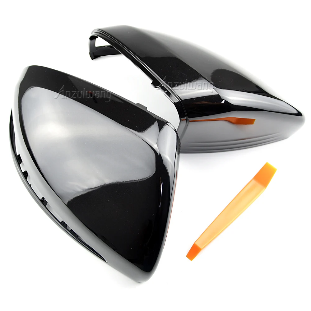 2 Pcs LHD For Mercedes Benz C W205 E W213 GLC-Class X253 S Class W222 ABS Car Rearview Mirror Cap Cover Trim Accessories