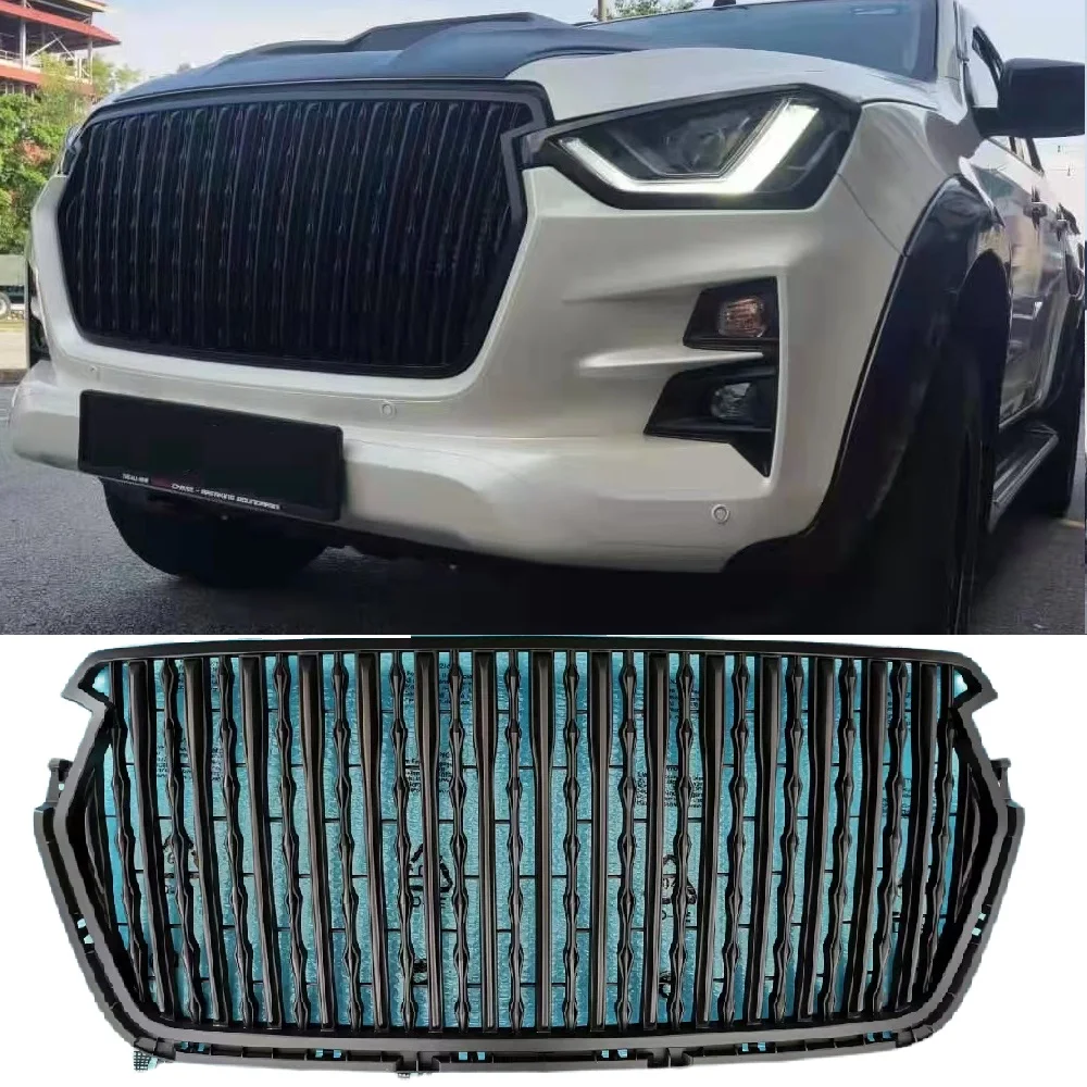 

Auto Grille Grills Fit For Dmax D-max 2021 2022 2023 Abs Racing Grill Front Mesh Mask Cover Car Parts Auto Accessories