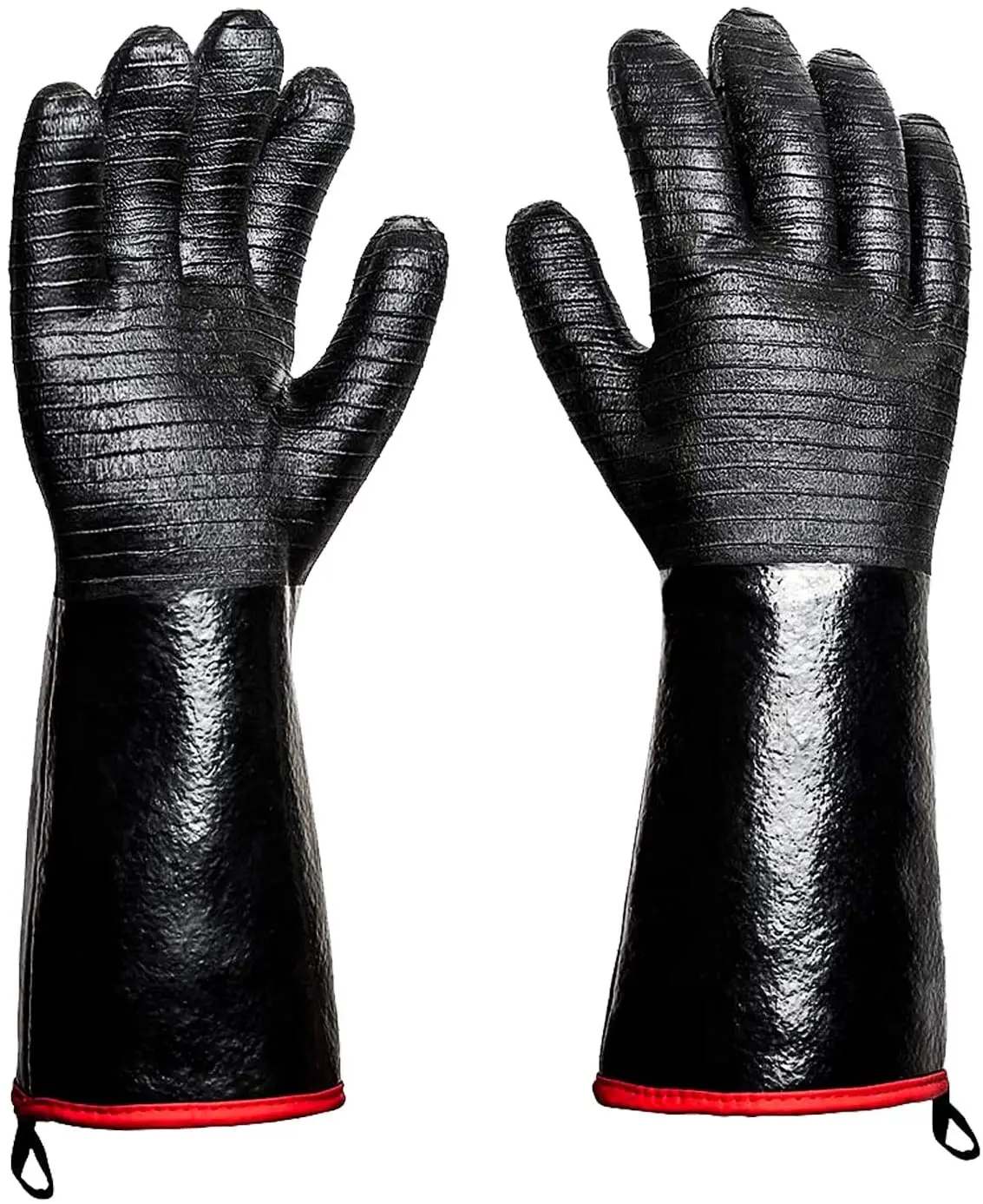 14 Inch BBQ Grill Gloves 932°F Heat Resistance Barbecue Grilling Gloves Smoker Kitchen Oven Mitts Cooking Gloves 2pcs