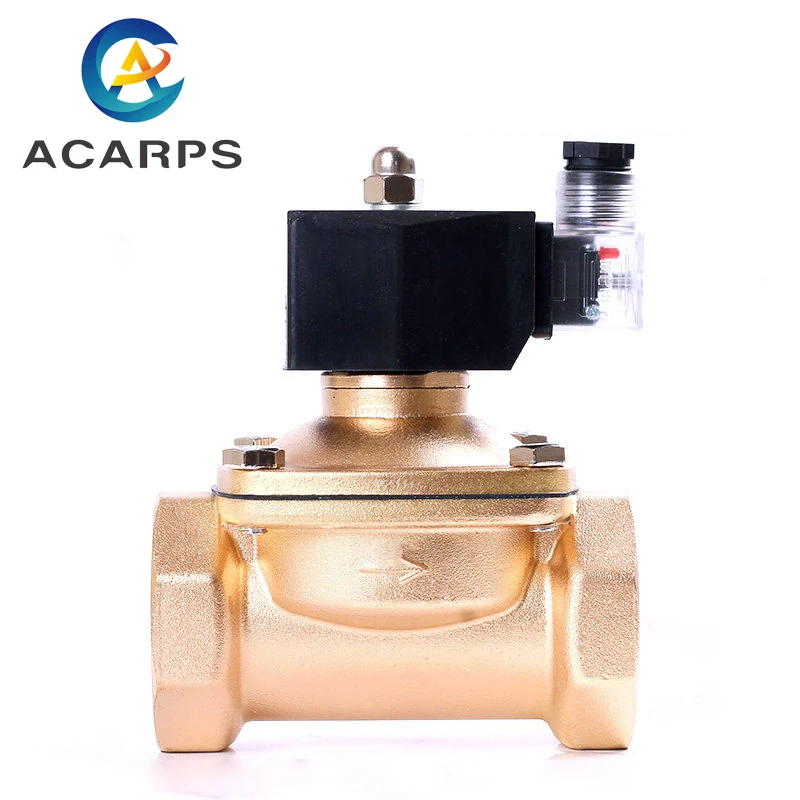 

DN50 Brass 220v gas solenoid valve High temperature Normally Closed solenoid valve