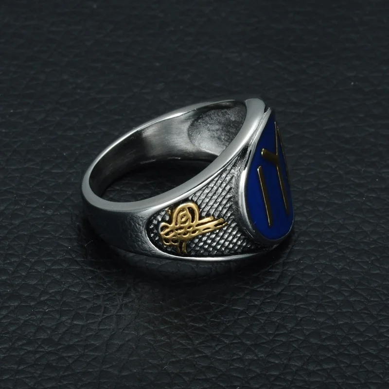 Retro fashion Hip Hop Punk Oriental Chinese Character Fire Men\'s Ring jewelry party jewelry accessories gift wholesale