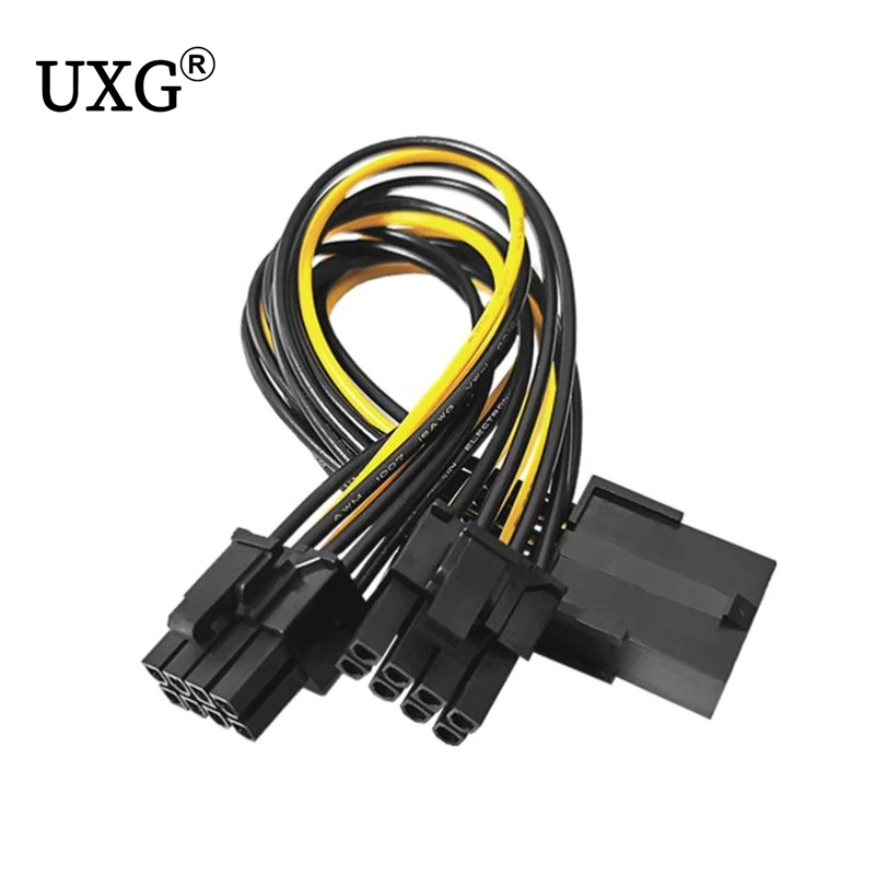 PCI-Express PCIE 8 Pin to Dual 8 (6+2) Pin VGA Graphic Video Card GPU Adapter Power Supply Splitter Cable 20cm