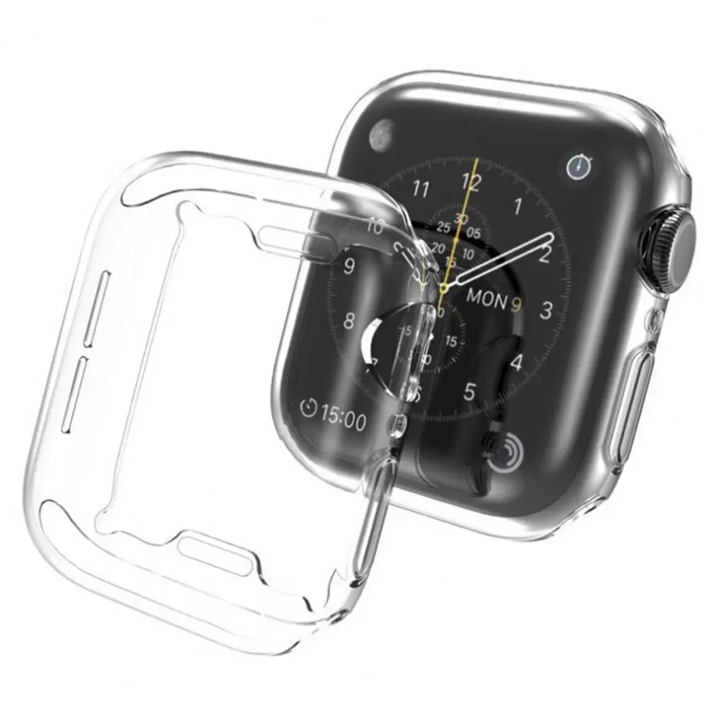 Protective Cover Compact Protective Case Seamless High Sensitivity  Reliable Smart Watch Transparent Protective Case