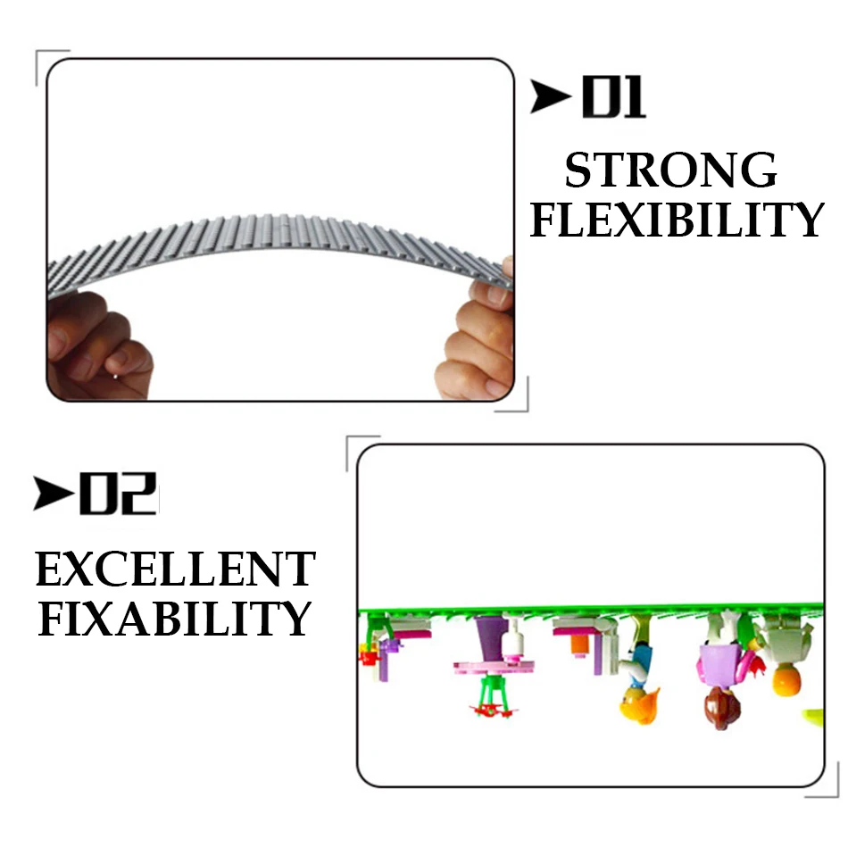 32*48 dots Big Size DIY Base Plate For Small Bricks Figures Baseplate Board Compatible City Building Blocks Kids Toys