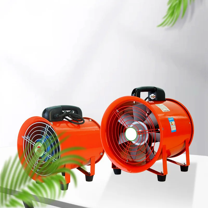 

Industrial Powerful Portable Axial Fan Ventilation Tunnel Marine Construction Dust Removal Portable Mobile Exhaust Fan 220V/380V