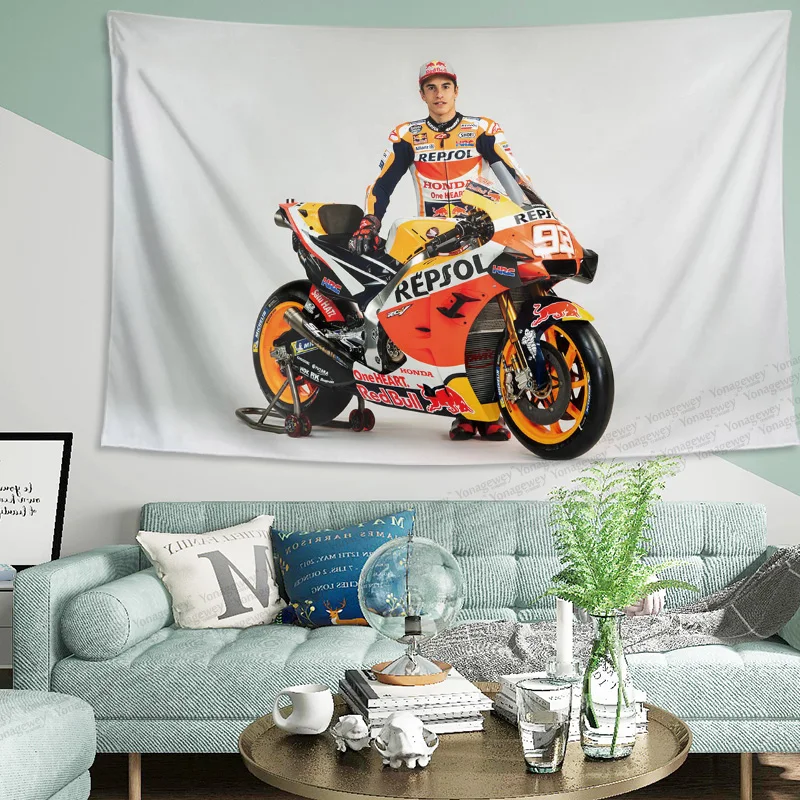 For K T M Motorcycle Wall Tapestry Team Decoration Poster Background Cloth Hanging Cloth Wall Cloth