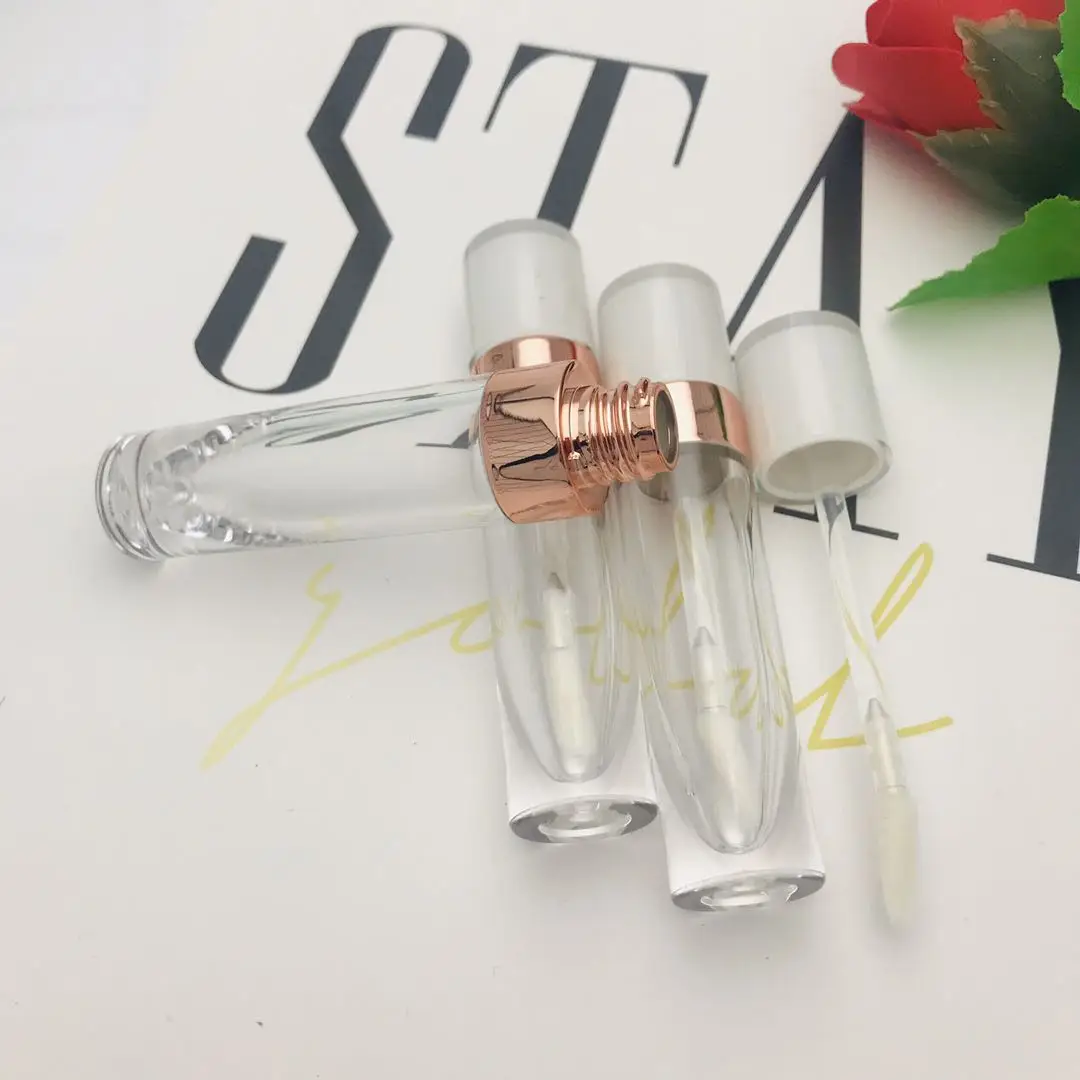 Großhandel 5ml Leere Lipgloss-Tuben mit Baby-Pink-Kappe AS Lipglaze-Behälter Verpackungsflasche Lippenstift Make-up – Detail 19