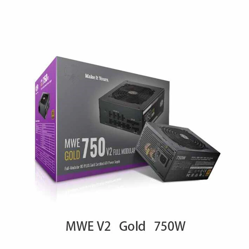 جديد الأصلي PSU ل كولر ماستر MWE GOLD 750 RTX2080Ti 750 واط امدادات الطاقة MPY-7501-AFAAG MPE-7501-AFAAG #2