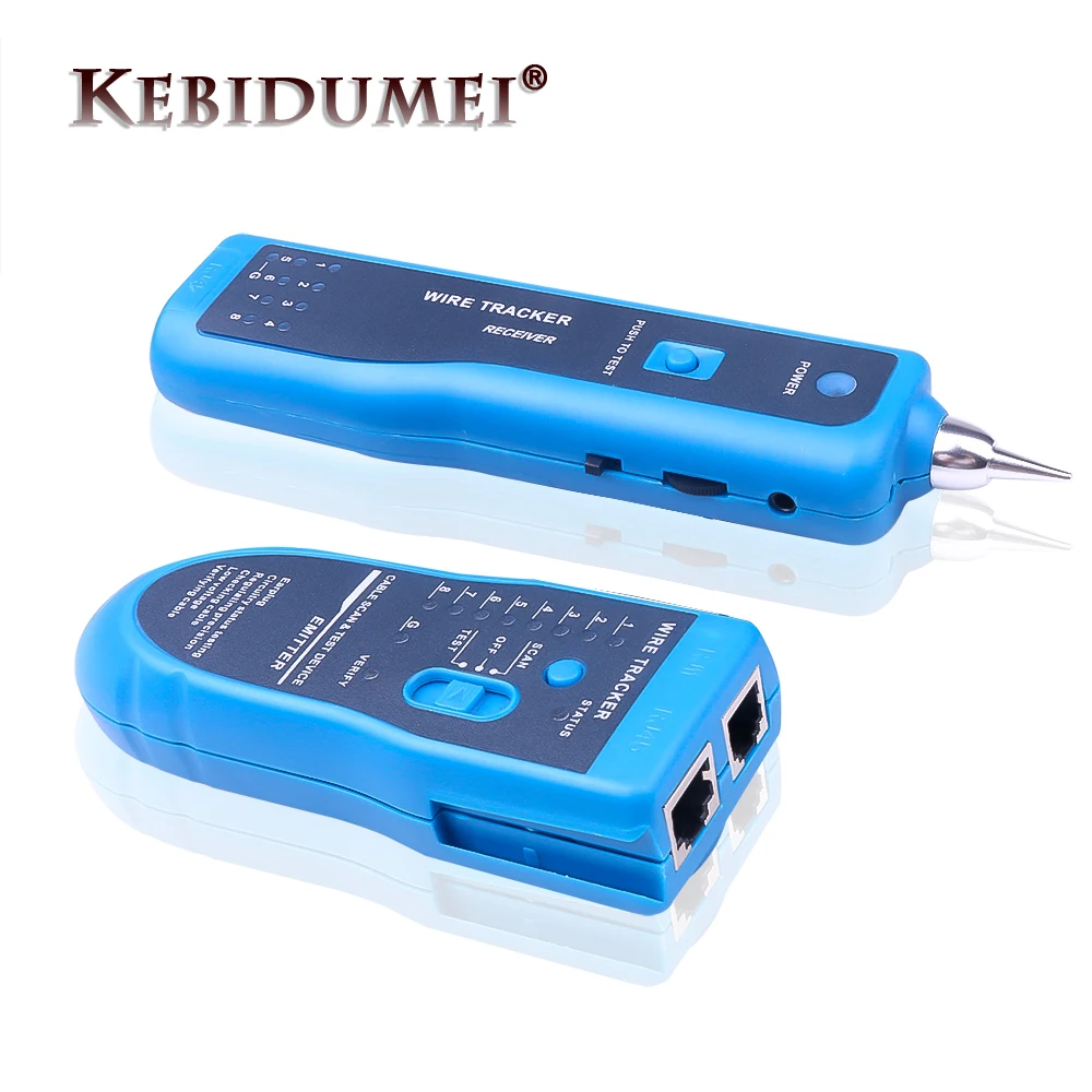 Kebidumei Telephone Wire Tracker Tracer Toner Ethernet LAN Network Cable Tester Detector Line Finder RJ11 RJ45 Cat5 Cat6