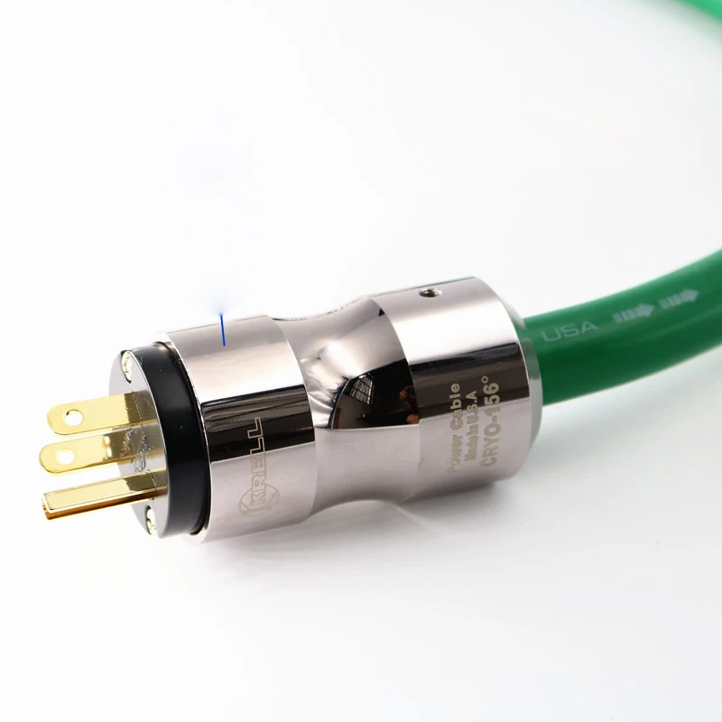 High-Performance D502 Pure Copper HIFI Power Cable with Gold-Plated US Plug – Available in Multiple Lengths