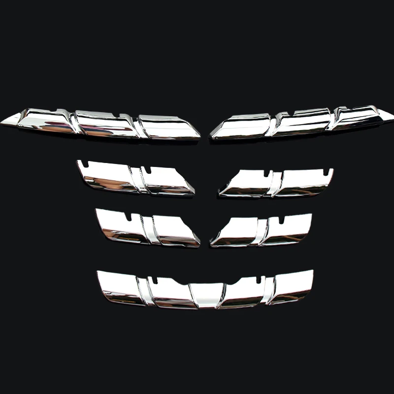 For Renault Kadjar ABS Chrome Front Mesh Grille Bumper Cover Trim Insert Bonnet Garnish Molding Guard Protector 2015 2016 2017