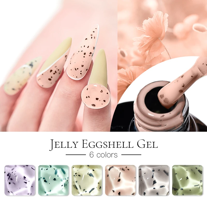 Mtssii 6Ml Gel Nagellak Opal Jelly Ei Effect Vernissen Voor Nagels Art Eierschaal Hybrid Ontwerp Base En Top jas Voor Gel Polish