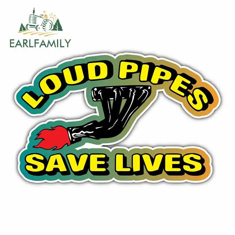 

EARLFAMILY 13cm x 8cm For Loud Pipes Save Lives Anime Wrap Sticker Creative Stickers Sunscreen Bumper Decoration Custom Printing
