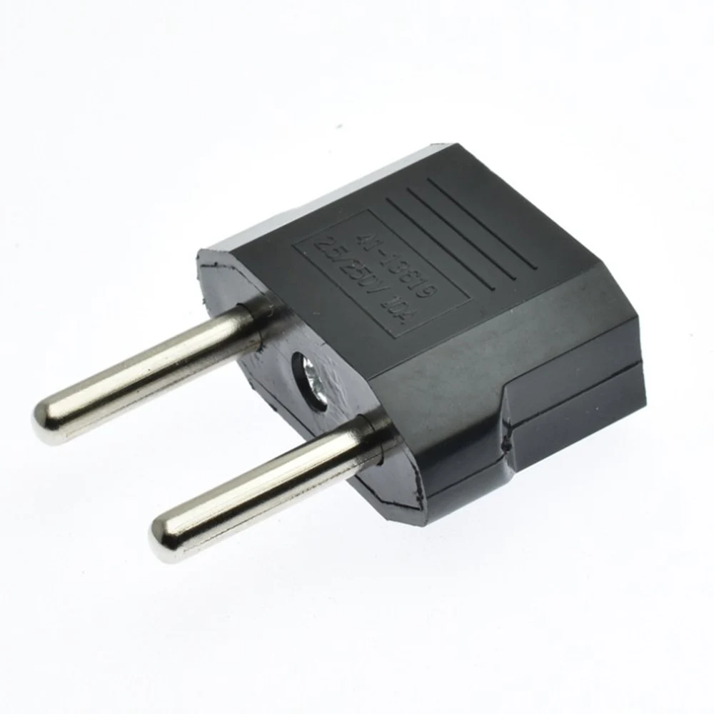 10 Stks/partij 2 Ronde 10 Een Ons Eu Plug Converter Travel Electrical Power Adapter Socket