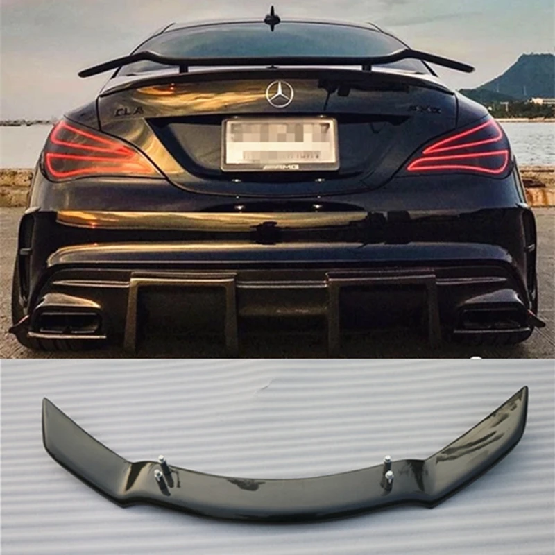 GT Spoiler Wing Lid For Mercedes - Benz CLA CLASS W117 CLA45 Carbon Fiber Rear Trunk Spoiler 2013 2014 2015 2016